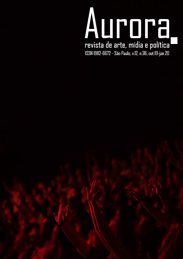 					Visualizar v. 12 n. 36 (2020): Aurora - revista de arte, mídia e política
				
