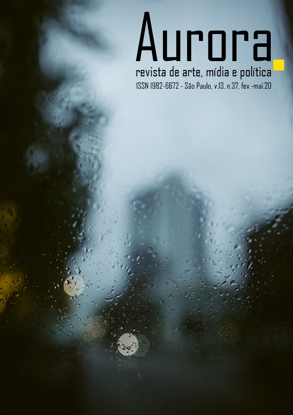 					Visualizar v. 13 n. 37 (2020): Aurora - revista de arte, mídia e política
				